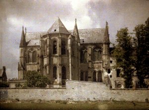 アビーサンレジェ、ソワソン、アイヌ、フランス、1917年（オートクローム） 作： Fernand Cuville